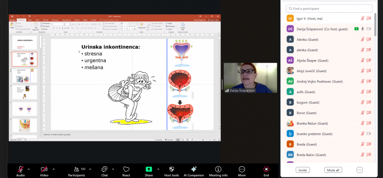 Spletno predavanje in delavnica o mišicah medeničnega dna ter vadba sečnega mehurja, 11. novembra ob 10. uri
